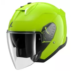 Κράνος μηχανής SHARK SKWAL i3 JET - OPEN FACE BLANK Toxic Green