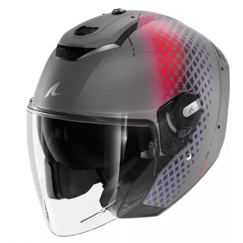 Κράνος μηχανής SHARK RS JET - OPEN FACE STRIDE Mat Silver Purple Blue Κράνος μηχανής SHARK RS JET - OPEN FACE STRIDE Mat Silver Purple Blue