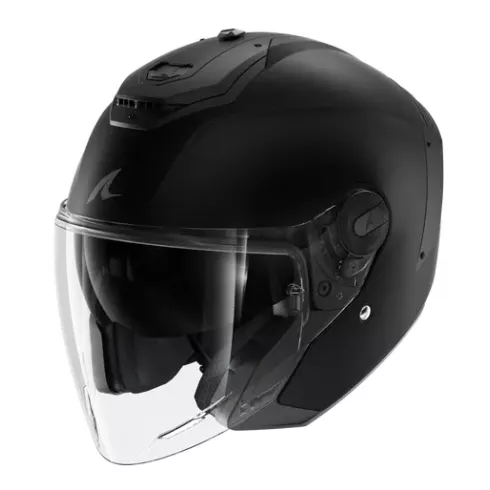 Κράνος μηχανής SHARK RS JET - OPEN FACE BLANK Mat Black Mat