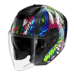 Κράνος μηχανής SHARK RS JET - OPEN FACE CARBON SHAYTAN Black Green Violet Κράνος μηχανής SHARK RS JET - OPEN FACE CARBON SHAYTAN Black Green Violet