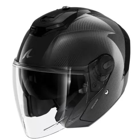 Κράνος μηχανής SHARK RS JET - OPEN FACE CARBON SKIN Carbon Black Carbon