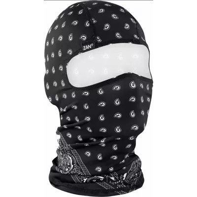 Κουκούλα προσώπου αναβάτη - μπαλακλάβα ZANheadgear POLY BK PAISLEY