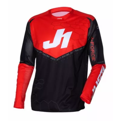 Μπλούζα motocross Just1 J-Force Hexa Red/Black/White Μπλούζα motocross Just1 J-Force Hexa Red/Black/White