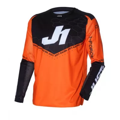 Μπλούζα motocross Just1 J-Force Hexa Orange/Black Μπλούζα motocross Just1 J-Force Hexa Orange/Black
