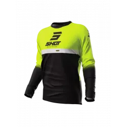 Μπλούζα motocross SHOT Devo Reflex Neon Yellow Μπλούζα motocross SHOT Devo Reflex Neon Yellow