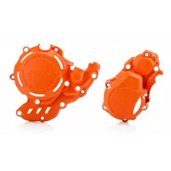 Σετ προστατευτικά καλύμματα κινητήρα μηχανής ACERBIS X-Power за KTM/ Husqvarna EXC-F/FE 250/350 17-23; GasGas EC250/350F 21-23 Orange