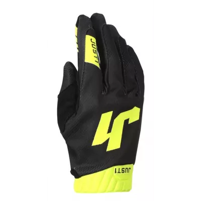 Γάντια ποδηλασίας Just1 J-Flex 2.0 Black/Yellow Fluo
