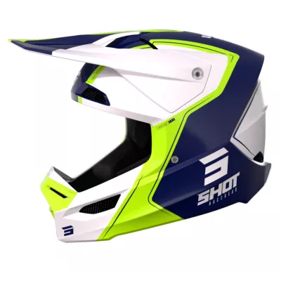 Κράνος μηχανής SHOT Furious Reflex Blue Glossy