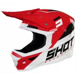 Κράνος μηχανής SHOT Furious Chase Red White Glossy Κράνος μηχανής SHOT Furious Chase Red White Glossy