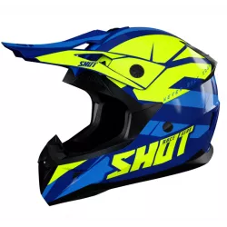 Κράνος μηχανής SHOT Pulse Revenge Navy Neon Yellow Blue Glossy Κράνος μηχανής SHOT Pulse Revenge Navy Neon Yellow Blue Glossy
