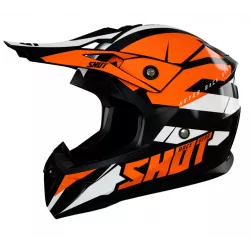Κράνος μηχανής SHOT Pulse Revenge Black Orange White Glossy Κράνος μηχανής SHOT Pulse Revenge Black Orange White Glossy