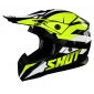 Κράνος μηχανής SHOT Pulse Revenge Black Neon Yellow White Glossy thumb