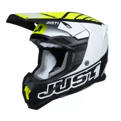 Κράνος μηχανής Just1 J-22 F Dynamo Fluo Yellow/White/Black