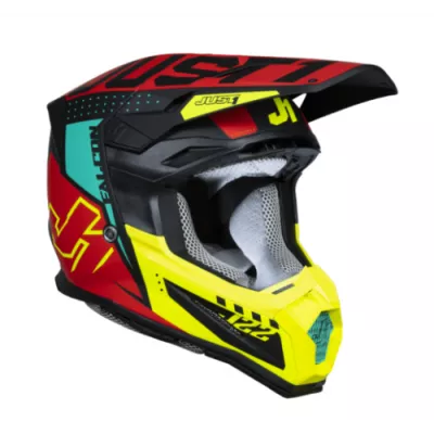 Κράνος μηχανής Just1 J-22 F Falcon Fluo Red/Yellow/Black
