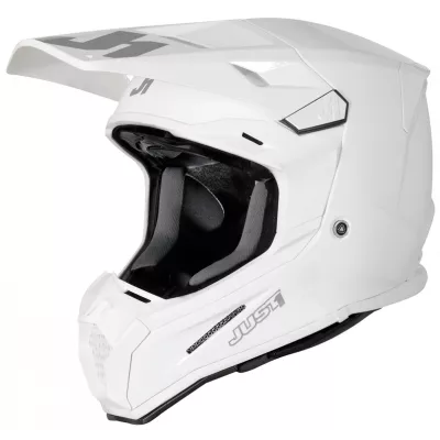 Κράνος μηχανής Just1 J-22 F Solid White Gloss
