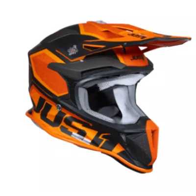 Κράνος μηχανής Just1 J-18 F Hexa Orange/Titanium/Black 