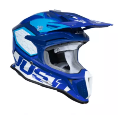 Κράνος μηχανής Just1 J-18 F Hexa White/Blue