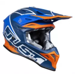 Κράνος μηχανής Just1 J-39 Thruster White/Fluo Orange/Blue   