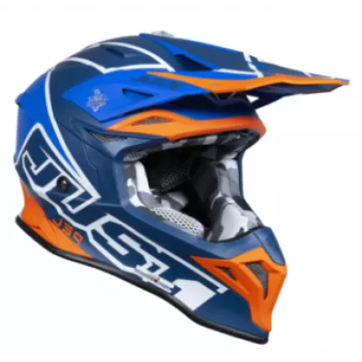 Κράνος μηχανής Just1 J-39 Thruster White/Fluo Orange/Blue    Κράνος μηχανής Just1 J-39 Thruster White/Fluo Orange/Blue