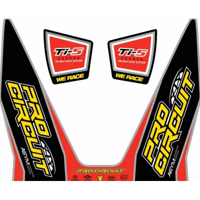 Αυτοκόλλητα εξάτμισης PROCIRCUITEXHAUST STICKER KIT TI-5 Αυτοκόλλητα εξάτμισης PROCIRCUITEXHAUST STICKER KIT TI-5