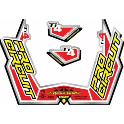 Αυτοκόλλητα εξάτμισης  PROCIRCUIT EXHAUST STICKER KT TI4-GP