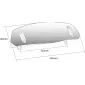 Ρυθμιζόμενη ζελατίνα μοτοσυκλέτας PUIG W/Template 325x102mm. Clear thumb