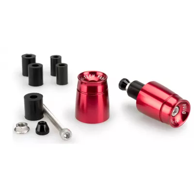 Αντίβαρα τιμονιού PUIG με διάμετρο 13-18mm Sport 40mm RED