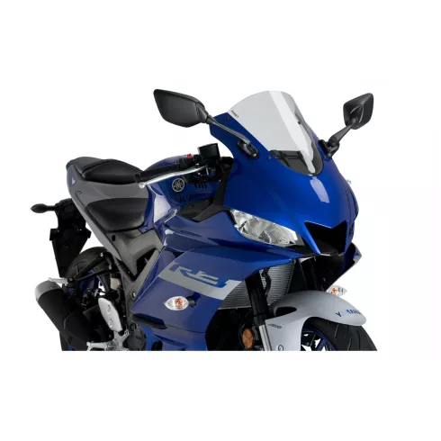 Ζελατίνα μηχανής PUIG R-Racer για YAMAHA YZF-R3 15-20 Clear Ζελατίνα μηχανής PUIG R-Racer για YAMAHA YZF-R3 15-20 Clear