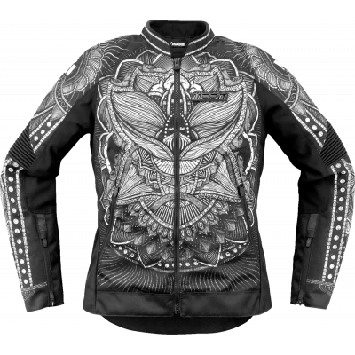 Γυναικείο μπουφάν μηχανής ICON Women's Overlord3 NOBLE CE BLACK