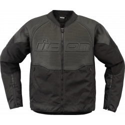 Δερμάτινο μπουφάν μηχανής ICON Overlord3™ CE Leather BLACK Δερμάτινο μπουφάν μηχανής ICON Overlord3™ CE Leather BLACK