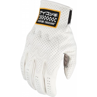 Γάντια μηχανής ICON Airform Slabtown™ CE WHITE