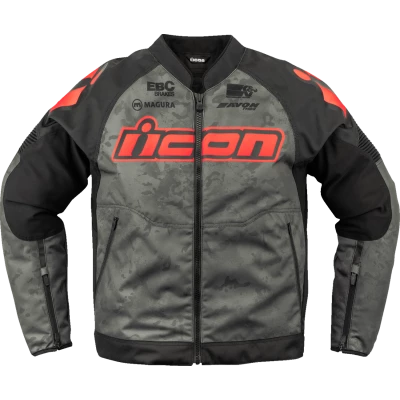 Μπουφάν μηχανής ICON Overlord3™ CE Magnacross CE DARK GRAY