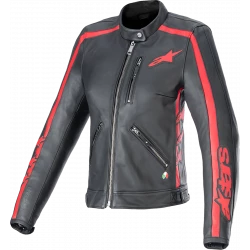 Κυναικείο μπουφάν μηχανής ALPINESTARS Stella DYNO B/R Κυναικείο μπουφάν μηχανής ALPINESTARS Stella DYNO B/R