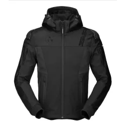 Μπουφάν μηχανής SPIDI HOODIE WARRIOR BLACK