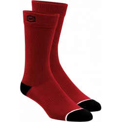 Κάλτσες ποδηλασίας 100% SOLID RED Κάλτσες ποδηλασίας 100% SOLID RED