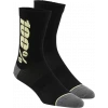 Κάλτσες ποδηλασίας 100% RYTHYM MERINO BLACK/YELLOW