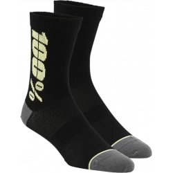 Κάλτσες ποδηλασίας 100% RYTHYM MERINO BLACK/YELLOW Κάλτσες ποδηλασίας 100% RYTHYM MERINO BLACK/YELLOW