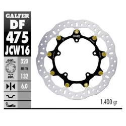 Δισκόπλακα μοτοσυκλέτας πίσω Galfer WAVE FLOATING RACING 320x5mm DF475JCW160G03 Δισκόπλακα μοτοσυκλέτας πίσω Galfer WAVE FLOATING RACING 320x5mm DF475JCW160G03