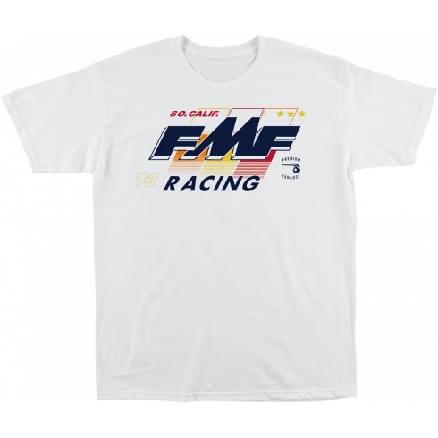 Μπλούζα μηχανής FMF TEE RETRO WH Μπλούζα μηχανής FMF TEE RETRO WH