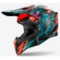 Κράνος μηχανής AIROH WRAAAP CYBER ORANGE/BLUE thumb