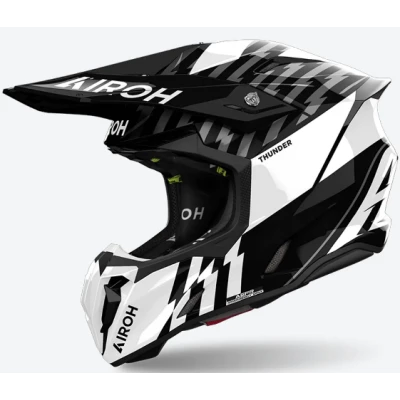 Κράνος μηχανής AIROH TWIST 3 THUNDER BLACK/WHITE