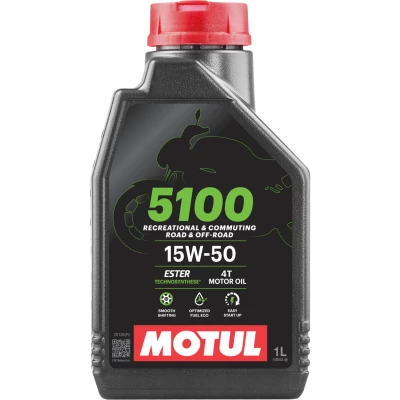 Λάδι μηχανής MOTUL 5100 4T 15W-50 - 1 λίτρο