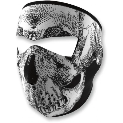 Μάσκα προσώπου ZAN HEADGEAR SKULL Neoprene Full-Face Μάσκα προσώπου ZAN HEADGEAR SKULL Neoprene Full-Face