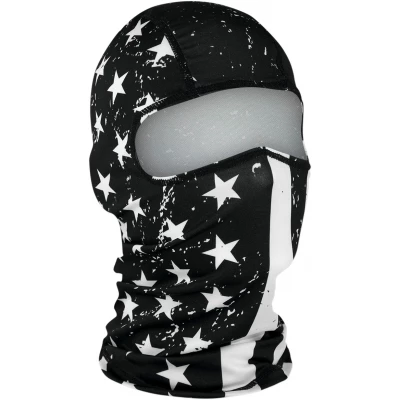 Κουκούλα προσώπου ZANheadgear BK/WH FLAG