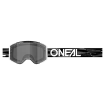 Μάσκα μοτοσυκλέτας για motocross O'NEAL B-33 ICTUS BLACK/WHITE - GRAY thumb