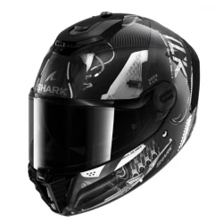 Κράνος μηχανής SHARK SPARTAN RS CARBON XBOT BLACK/WHITE/SILVER