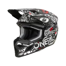 Κράνος μηχανής motocross O'NEAL 3SERIES ATTACK BLACK/WHITE V.25 Κράνος μηχανής motocross O'NEAL 3SERIES ATTACK BLACK/WHITE V.25