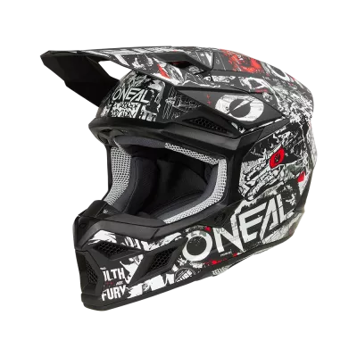 Κράνος motocross O'NEAL 3SERIES ATTACK BLACK/WHITE V.25