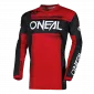 Μπλούζα μηχανής motocross O`NEAL ELEMENT RACEWEAR BLACK/RED V.25 thumb