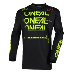 Μπλούζα μηχανής motocross O'NEAL ELEMENT STATIC BLACK/NEON YELLOW V.25 Μπλούζα μηχανής motocross O'NEAL ELEMENT STATIC BLACK/NEON YELLOW V.25